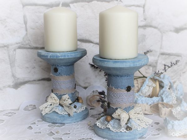 DIY Boho Candle Holder out of a Bobbin | Livemaster - handmade