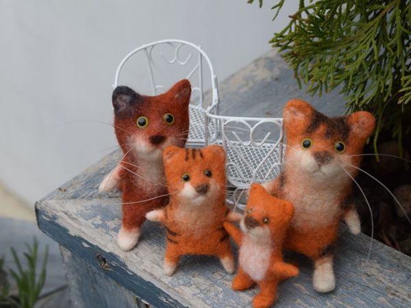 Кошачье семейство | Ярмарка Мастеров - ручная работа, handmade