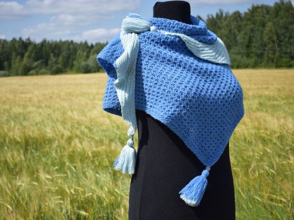 Пряжа Кауни. Светло Голубой | Ярмарка Мастеров - ручная работа, handmade