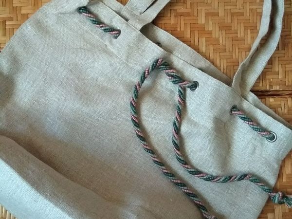 Сумка из льна | Ярмарка Мастеров - ручная работа, handmade