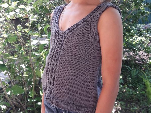 МК детского летнего топа | Ярмарка Мастеров - ручная работа, handmade
