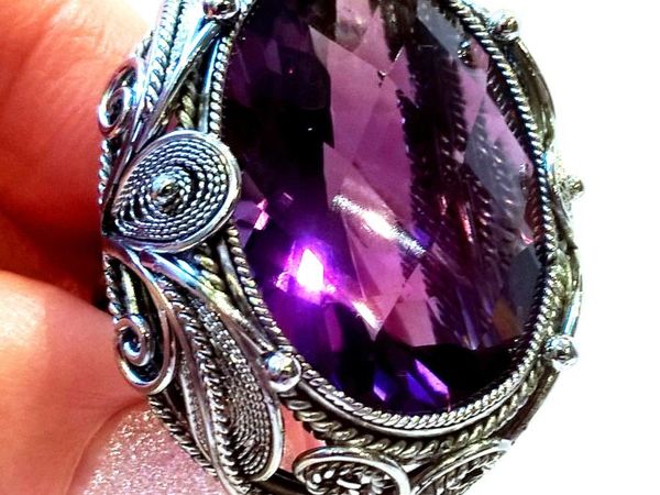 Видео кольца «Amethyst magic» аметист,ювелирный сплав скань ручная работа | Ярмарка Мастеров - ручная работа, handmade