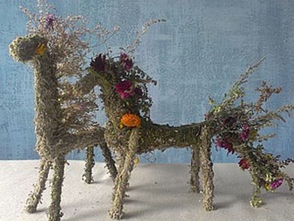 Лошадка из травы и цветов. Оберег | Ярмарка Мастеров - ручная работа, handmade