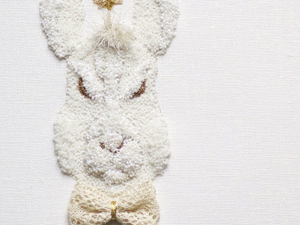 Скульптуры «Хранители» в технике люневильской вышивки от Kyoko Sugiura | Ярмарка Мастеров - ручная работа, handmade