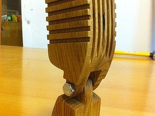 Статуэтка микрофон за час | Ярмарка Мастеров - ручная работа, handmade