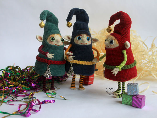 Новогодний эльфик | Ярмарка Мастеров - ручная работа, handmade
