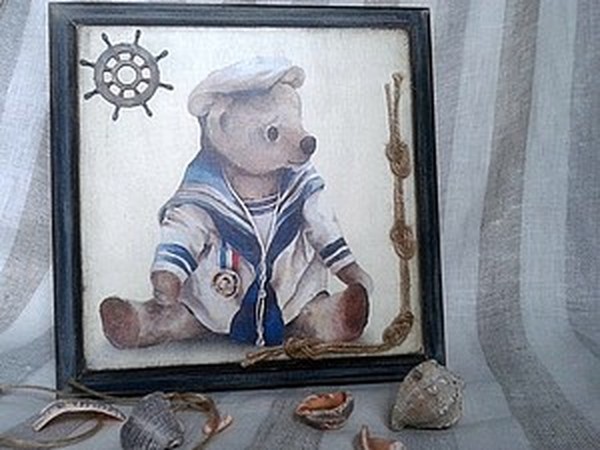 По морям, по волнам: декорируем панно | Ярмарка Мастеров - ручная работа, handmade