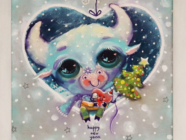 С Новым Годом! Арт-поздравление и побалтушки :) | Ярмарка Мастеров - ручная работа, handmade