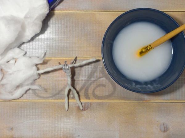 Обмотка проволочного каркаса ватой | Ярмарка Мастеров - ручная работа, handmade