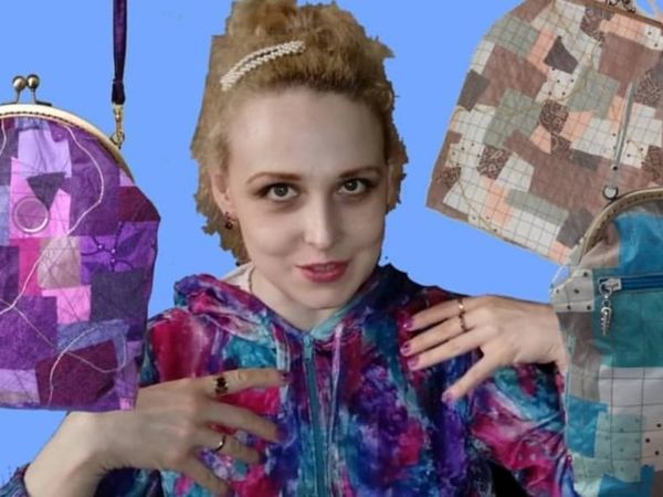 Шьем сумку на фермуаре из авторской ткани. Часть 1 | Ярмарка Мастеров - ручная работа, handmade