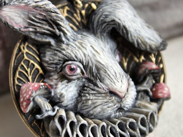Видеообзор кулона Белый Кролик | Ярмарка Мастеров - ручная работа, handmade
