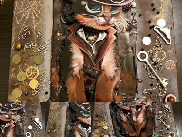 Папертоль «Кот Маркиз» | Ярмарка Мастеров - ручная работа, handmade