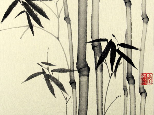 МК по китайской живописи Бамбук | Ярмарка Мастеров - ручная работа, handmade