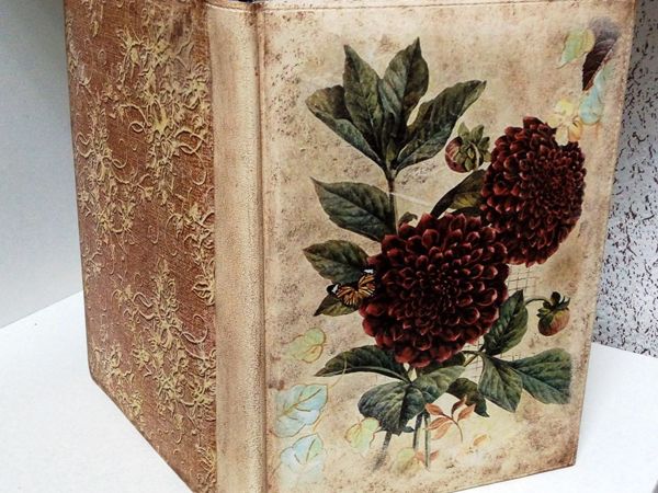 «Кожаные истории»: делаем ежедневник в технике декупаж | Ярмарка Мастеров - ручная работа, handmade