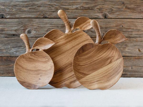 Деревянные тарелки | Ярмарка Мастеров - ручная работа, handmade
