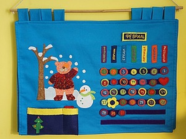 Как сделать вечный развивающий календарь для детей | Ярмарка Мастеров - ручная работа, handmade