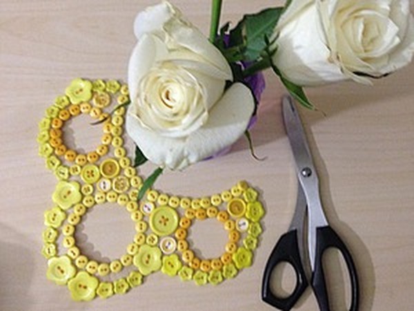 Мастерим фетровое ожерелье из пуговиц | Ярмарка Мастеров - ручная работа, handmade
