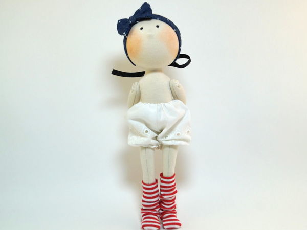 Штанишки-галифе для текстильной куклы