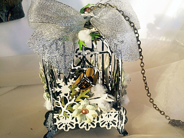 Декорируем интерьерную клетку с птичкой | Ярмарка Мастеров - ручная работа, handmade