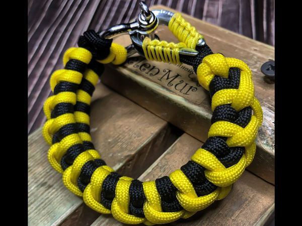 Плетем браслет из паракорда Bumblebee | Ярмарка Мастеров - ручная работа, handmade