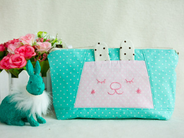Tutorial: How to Sew an Unusual  «Hare»  Cosmetic Bag | Livemaster - handmade