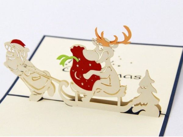Объемная открытка «Дед Мороз и Снегурочка», 12× 18 см