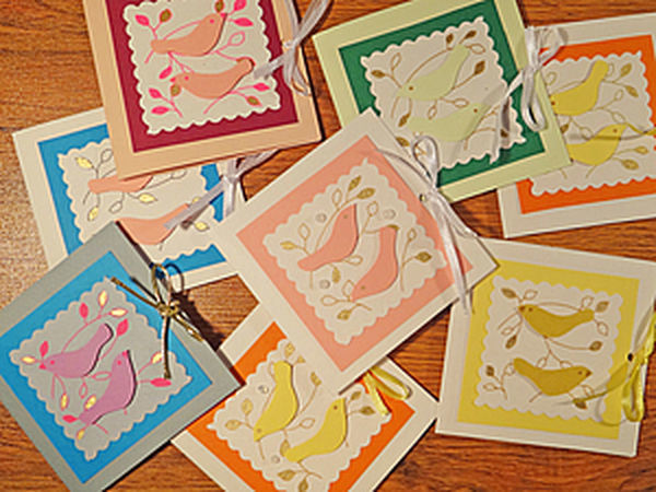 Mini Postcards of Paper Scraps | Livemaster - handmade