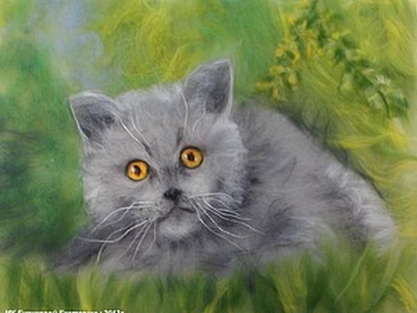 Шерстяная акварель Екатерины Буянковой - создаем картину