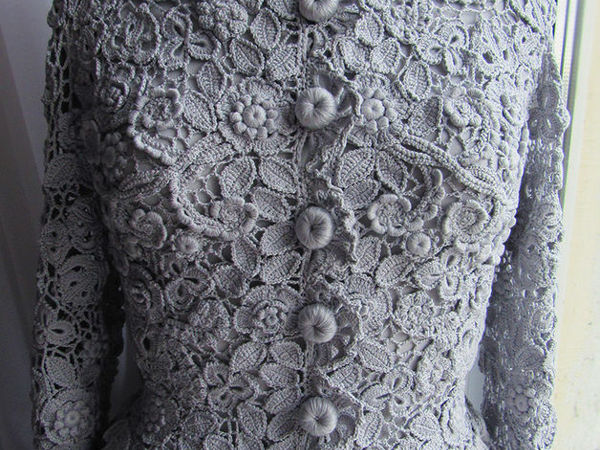 Ирландское кружево. Жакет «Анна» | Ярмарка Мастеров - ручная работа, handmade