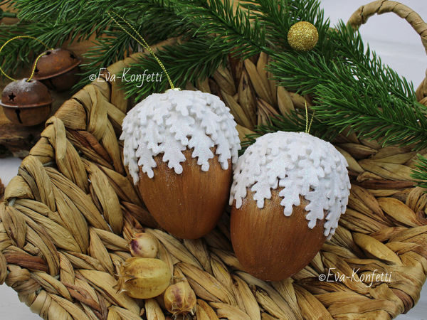 Создаем желуди на елку | Ярмарка Мастеров - ручная работа, handmade Создаем желуди на елку | Ярмарка Мастеров - ручная работа, handmade