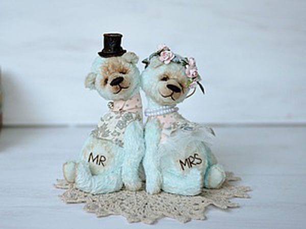 How to Sew a Wedding Teddy Bear Couple | Livemaster - handmade