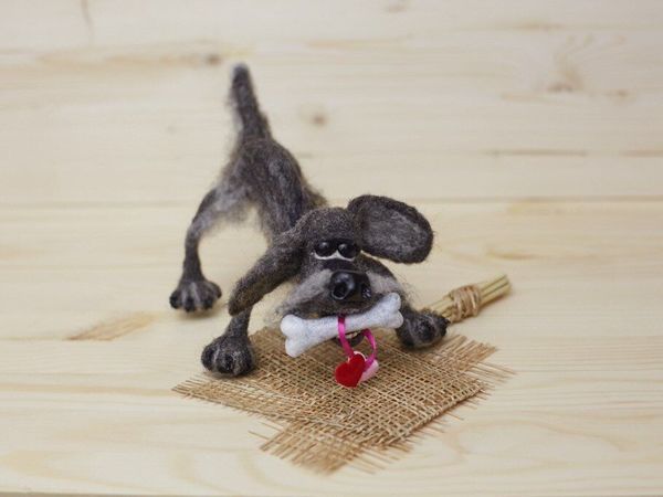 Как сделать дворового пса Шарика на каркасе | Ярмарка Мастеров - ручная работа, handmade