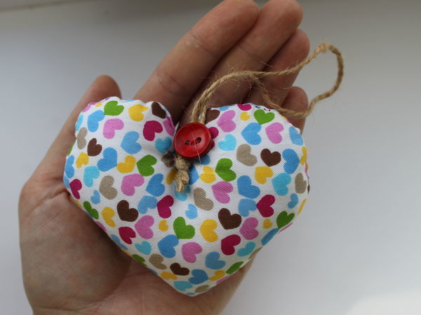 Шьем валентинку из ткани за 30 минут | Ярмарка Мастеров - ручная работа, handmade