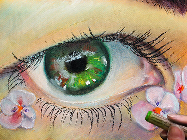 Как нарисовать глаз пастелью | Ярмарка Мастеров - ручная работа, handmade
