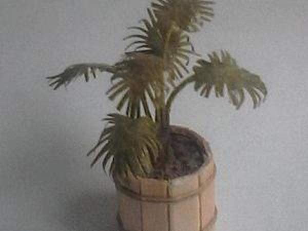 пальмочка в кадочке миниатюра | Ярмарка Мастеров - ручная работа, handmade