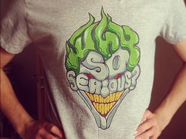 Мастер-класс по росписи футболки Joker | Ярмарка Мастеров - ручная работа, handmade