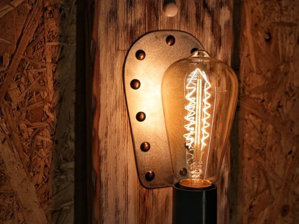 Светильник настенный двойной | Ярмарка Мастеров - ручная работа, handmade