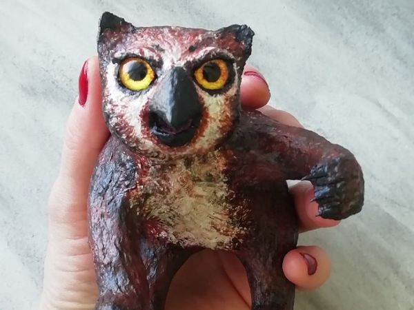 Совомед из папье-маше | Ярмарка Мастеров - ручная работа, handmade