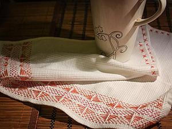 Полотенца с вышивкой для крещения