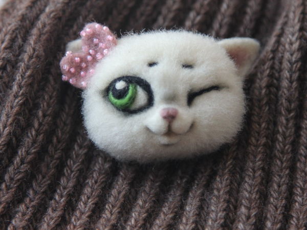 Новая кошечка брошечка в магазине! | Ярмарка Мастеров - ручная работа, handmade