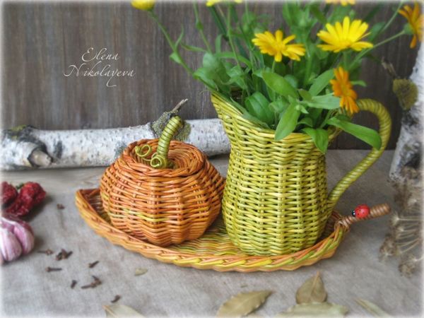 Плетеные кувшины | Ярмарка Мастеров - ручная работа, handmade