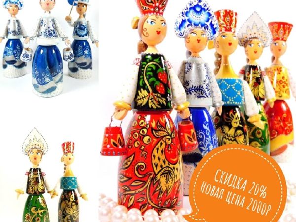 Скидка 20% на кукол в русском стиле | Ярмарка Мастеров - ручная работа, handmade