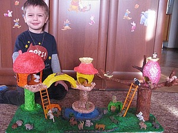 Сказочный лес Папье-Маше | Ярмарка Мастеров - ручная работа, handmade