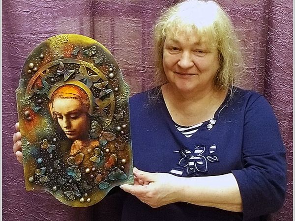 Декоративное панно «Вечерние грезы» — авторский МК Натальи Полех! | Ярмарка Мастеров - ручная работа, handmade