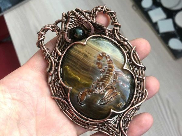 Симбиоз камня и металла | Ярмарка Мастеров - ручная работа, handmade