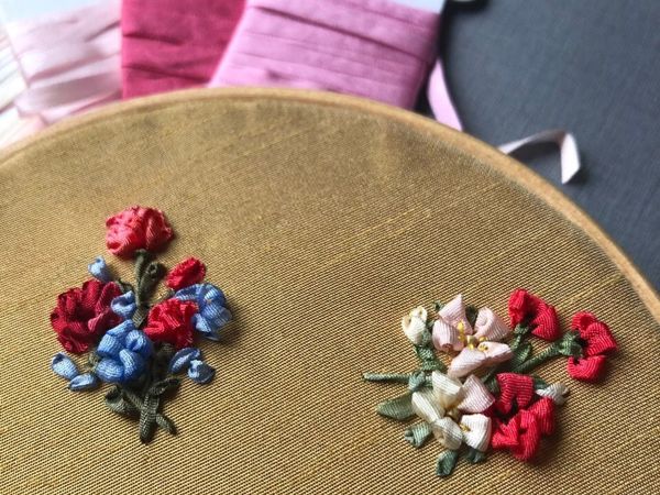 Кутюрная вышивка лентами | Ярмарка Мастеров - ручная работа, handmade