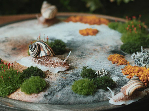 Tiny Forest World: Incredibly Realistic Moss Universes in Embroidery by Lyubov Nikitina | Livemaster - handmade