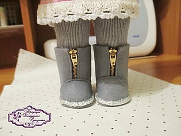 Мастер-класс: кукольные сапожки из фетра | Ярмарка Мастеров - ручная работа, handmade