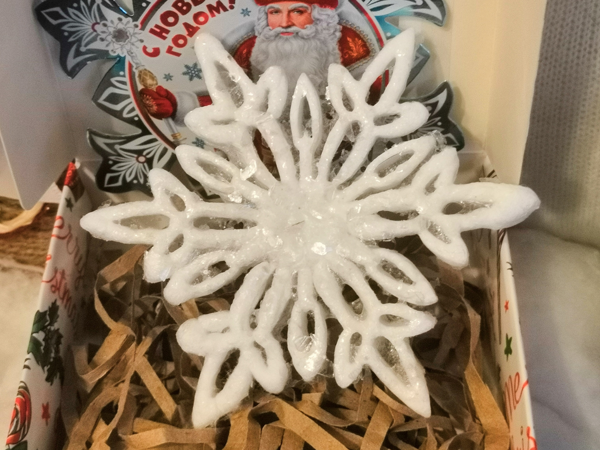 Снежинка из ваты | Ярмарка Мастеров - ручная работа, handmade