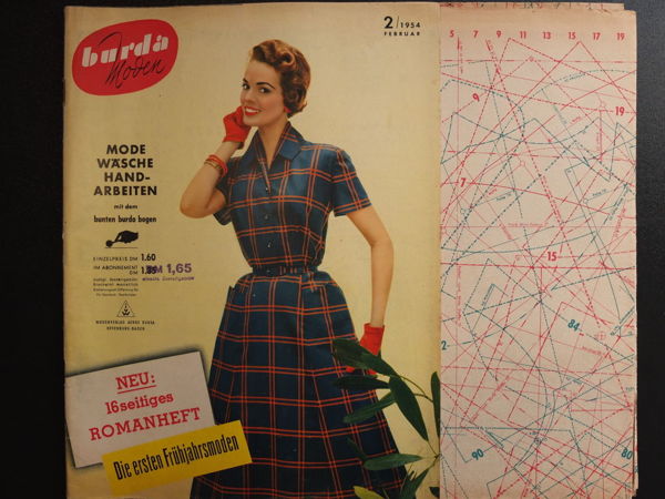 Бурда моден 2/1954 Burda Moden | Ярмарка Мастеров - ручная работа, handmade